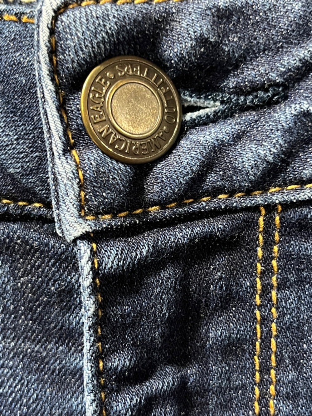 American Eagle Blue Straight Super Stretch Women's Jeans size 10 - Picture 3 of 10